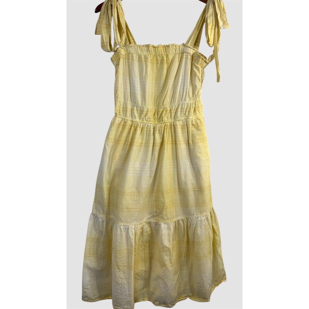 FREE ASSEMBLY Women’s Med Boho Tiered Pockets Cottage Peasant Cotton Vacation